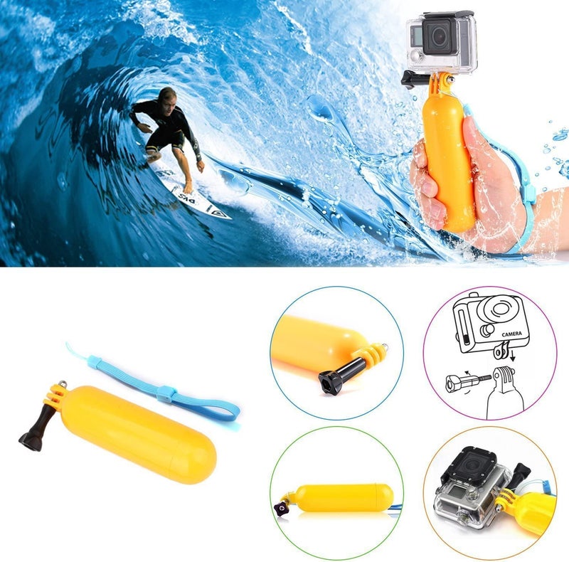 VVHOOY Universal Action Camera Accessories Bundle Head Chest Strap Mount/Selfie Stick/Floating Hand Grip Compatible with Dragon Touch/AKASO EK7000 Brave 4 5 6 7 LE V50X/GoPro Hero 13 12 11 10 9 8 7 - Image 5